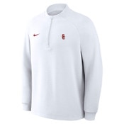 USC Trojans Men's Nike White SC Interlock Par5 1/2 Zip Top